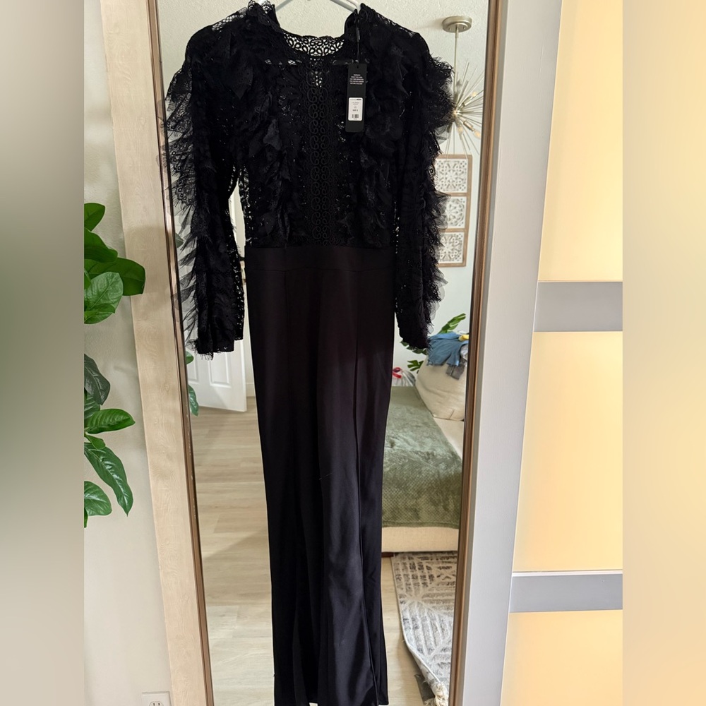 Black lace jumpsuit